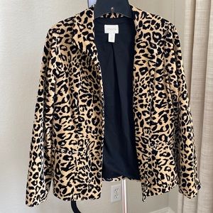 Chicos leopard print blazer